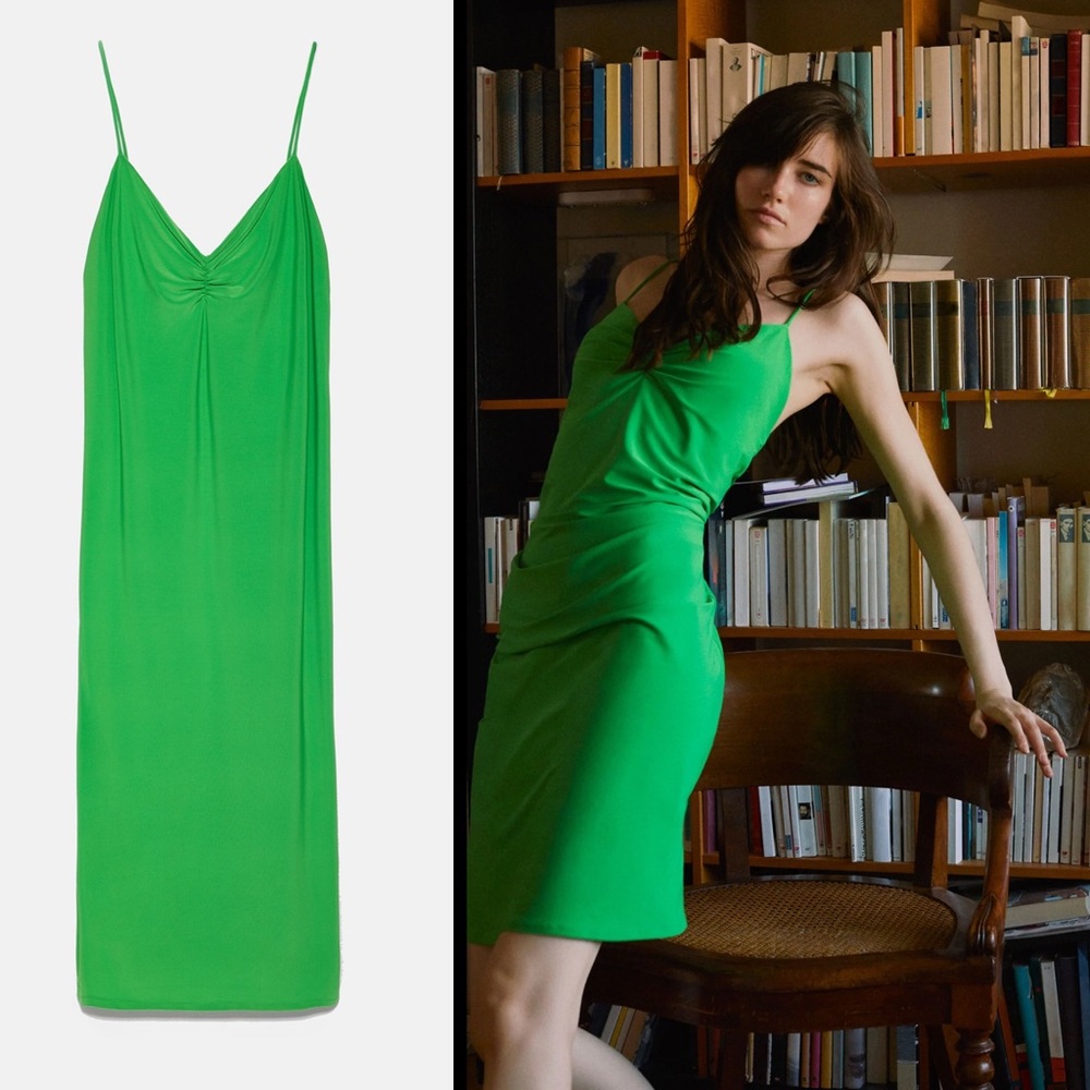 Zara Ruched Flowy Dress